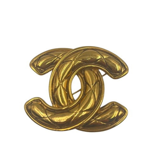 Chanel Coco Mark, Gold, Gold Plated, brooch