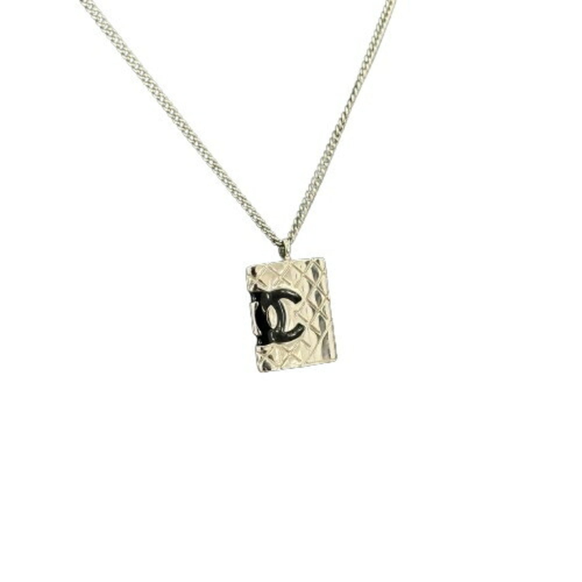 Chanel Coco Mark, Silver, Metal, necklace