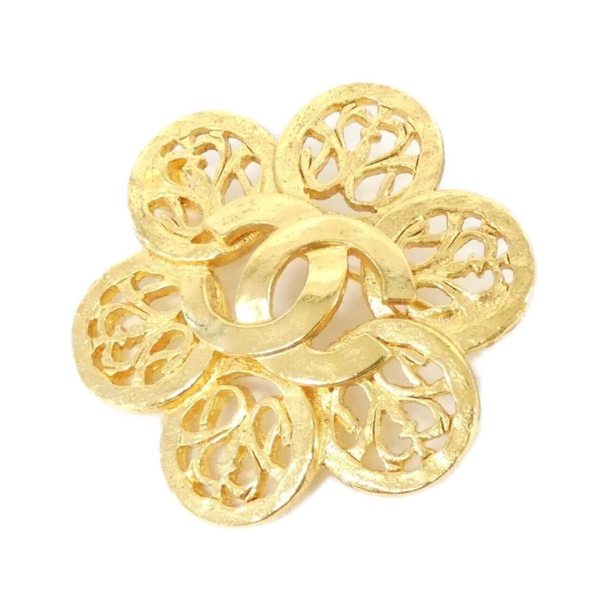 Chanel Coco Mark, Gold, Gold Plated, brooch