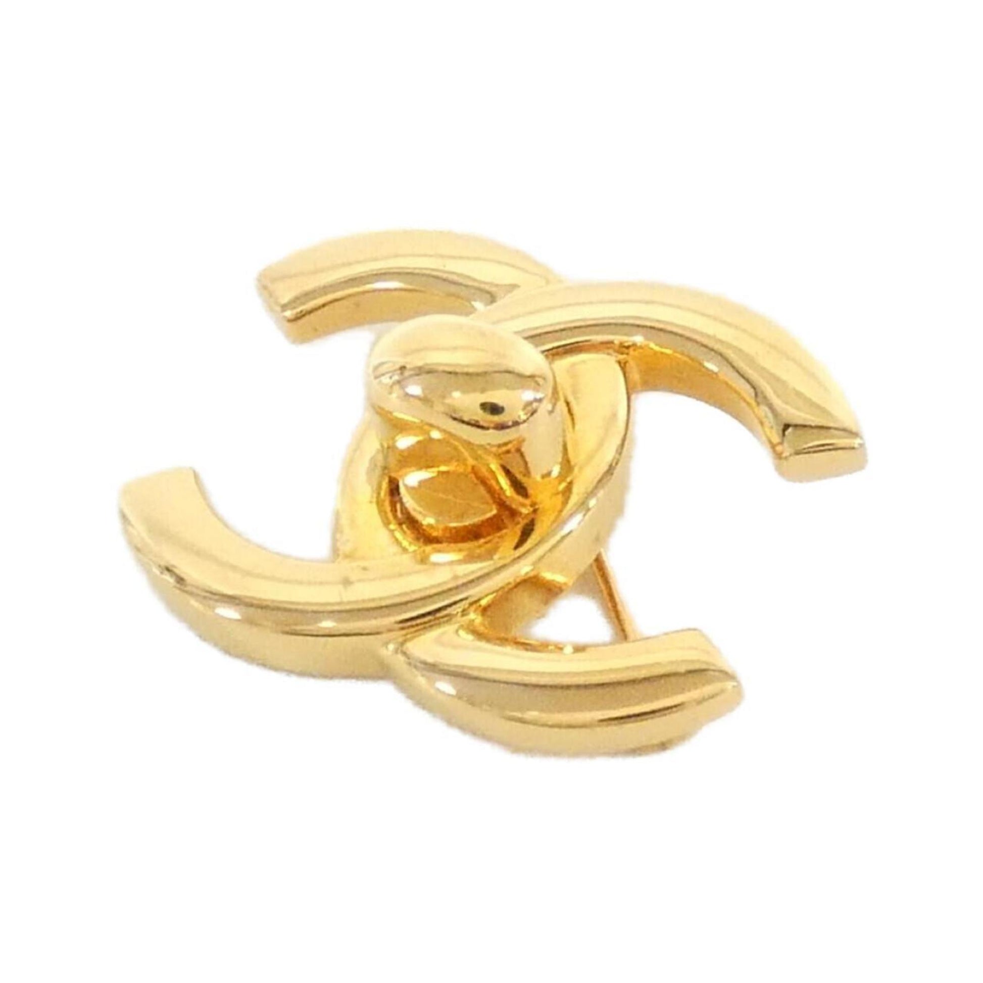 Chanel Coco Mark, Gold, Gold Plated, brooch