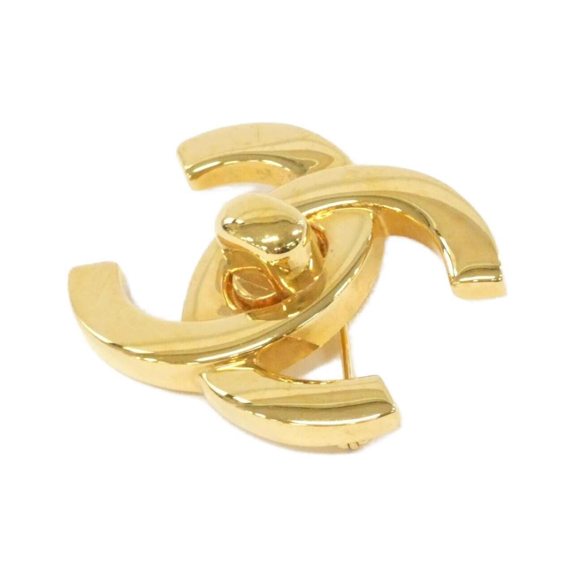 Chanel Coco Mark, Gold, Gold Plated, brooch