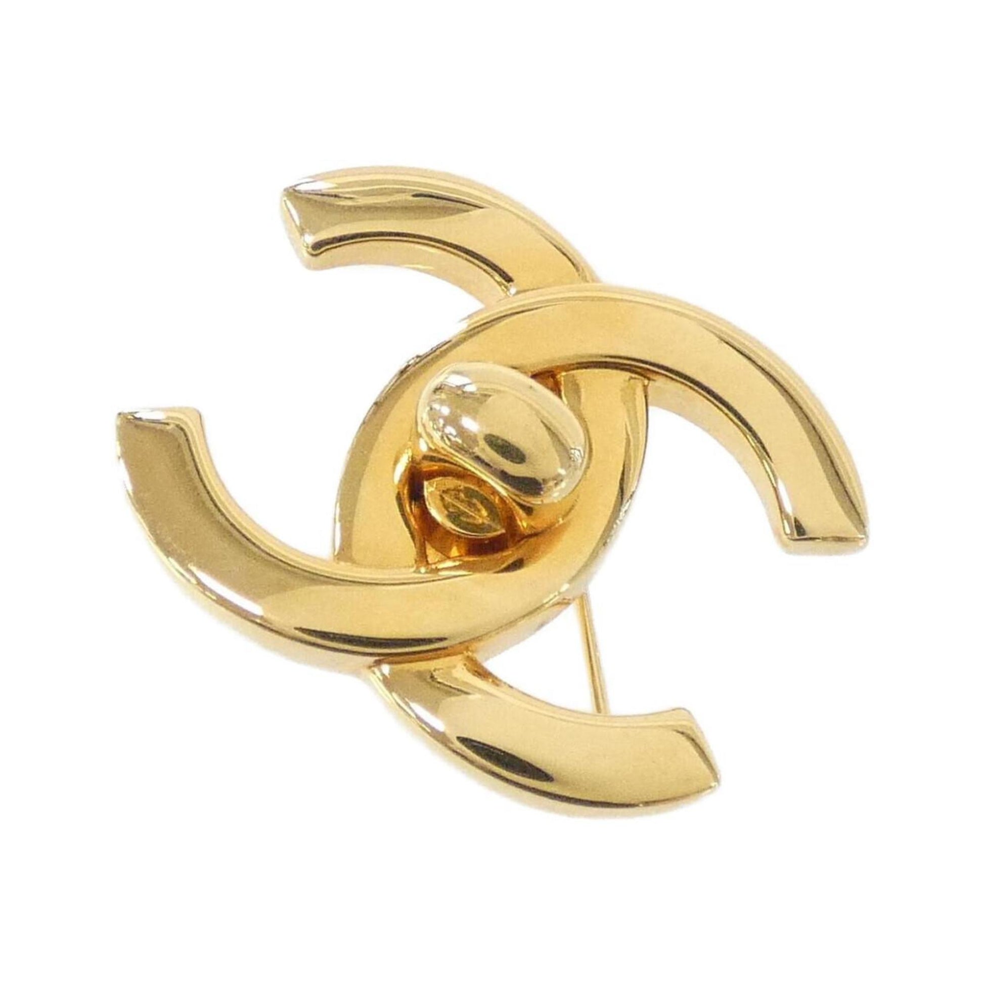 Chanel Coco Mark, Gold, Gold Plated, brooch