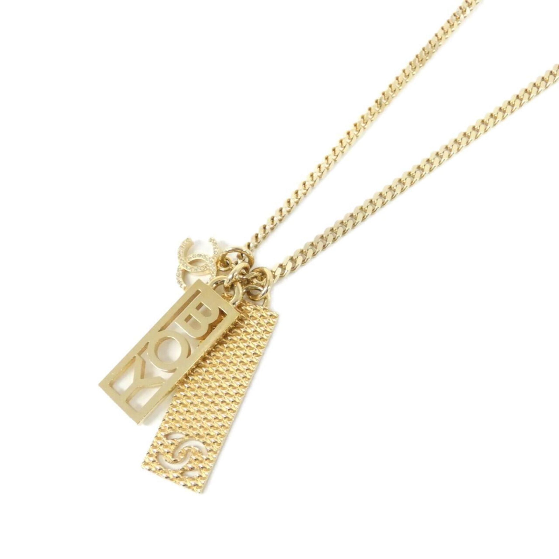 Chanel Boy, Gold, Gold Plated, necklace