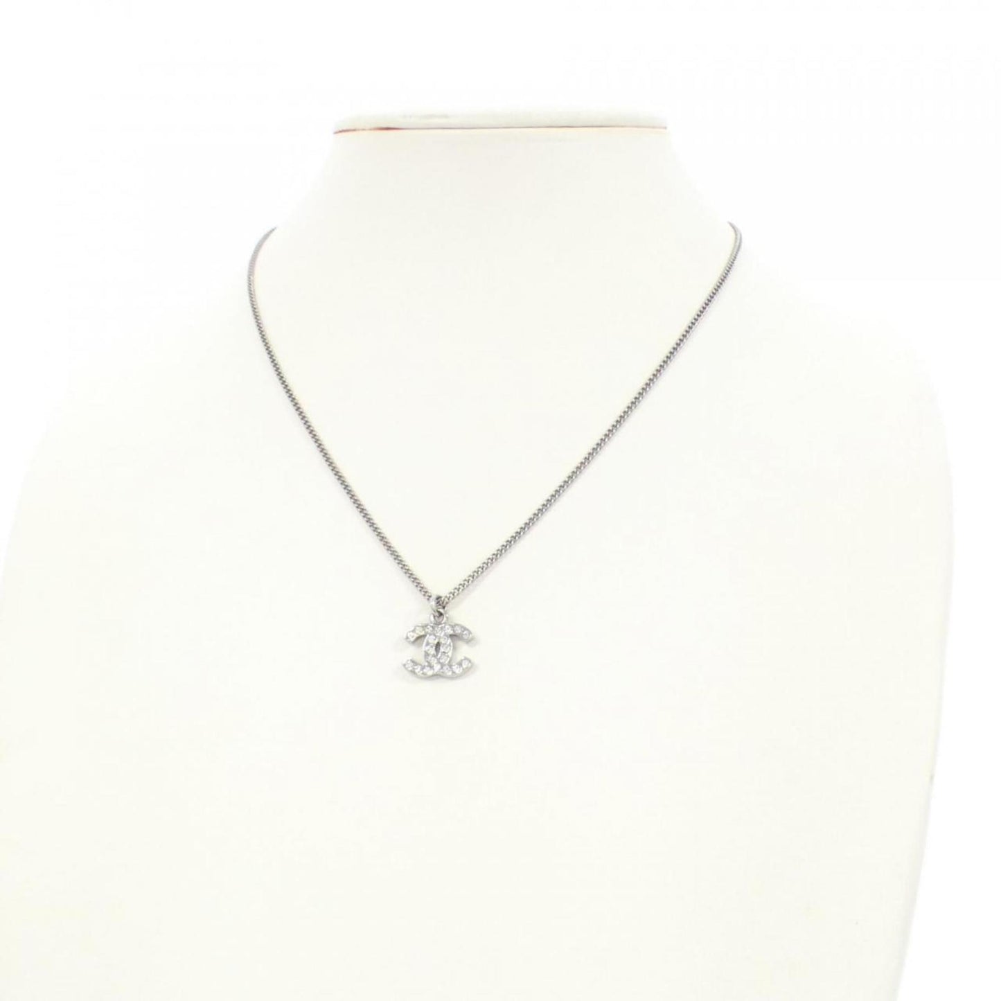 Chanel Coco Mark, Silver, Metal, necklace