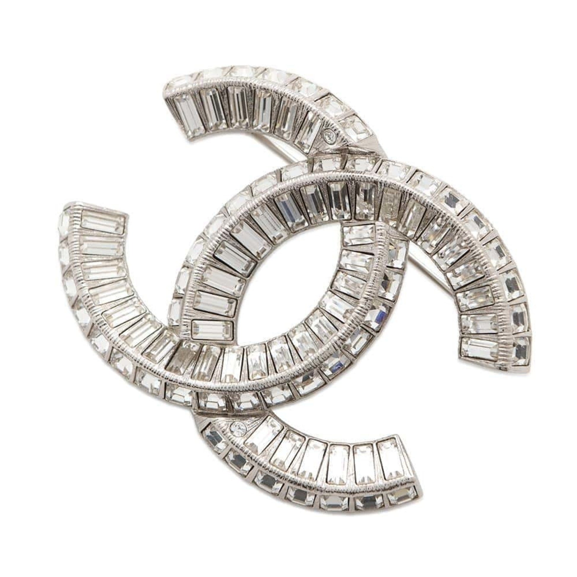 Chanel Coco Mark, Silver, Metal, brooch