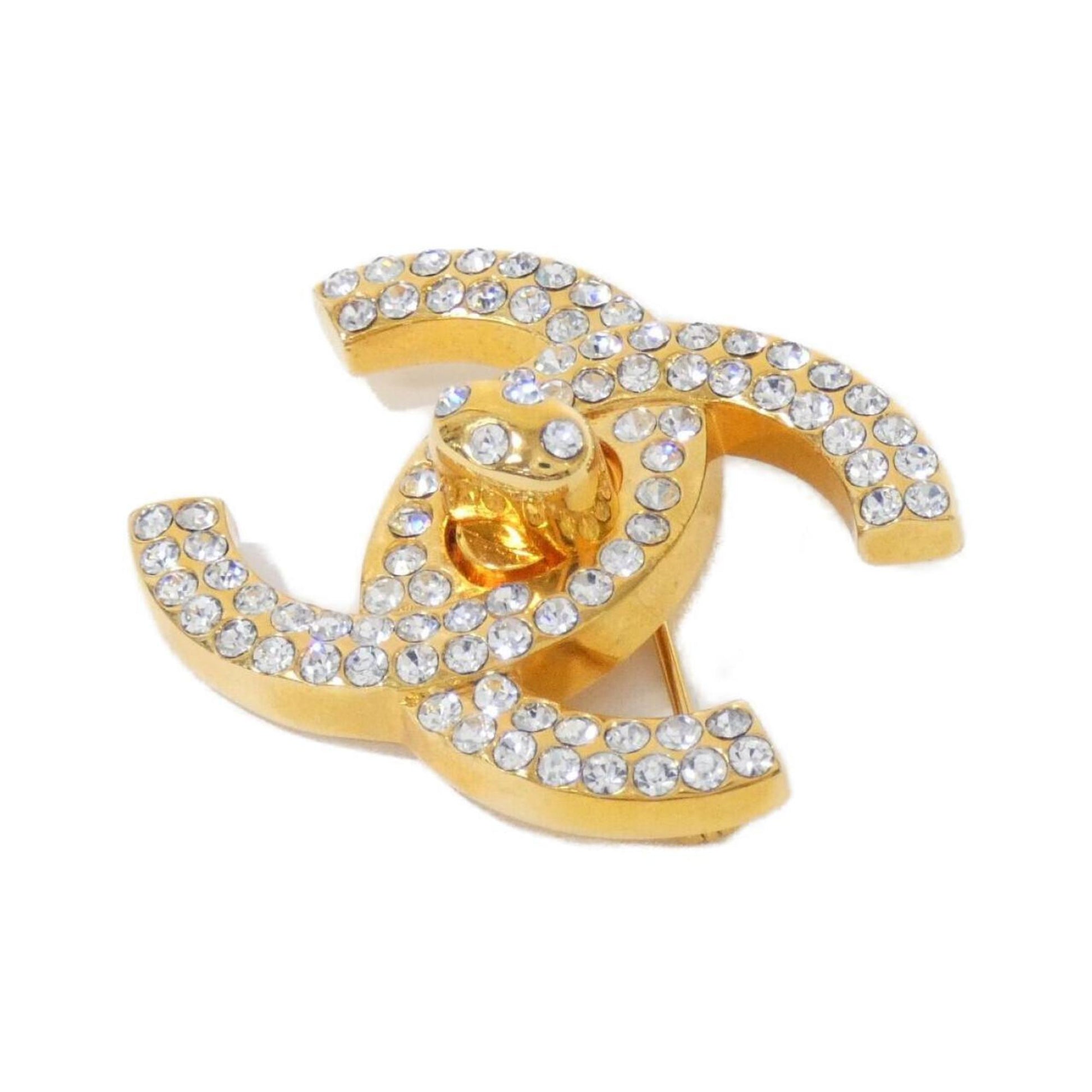 Chanel Coco Mark, Gold, Gold Plated, brooch