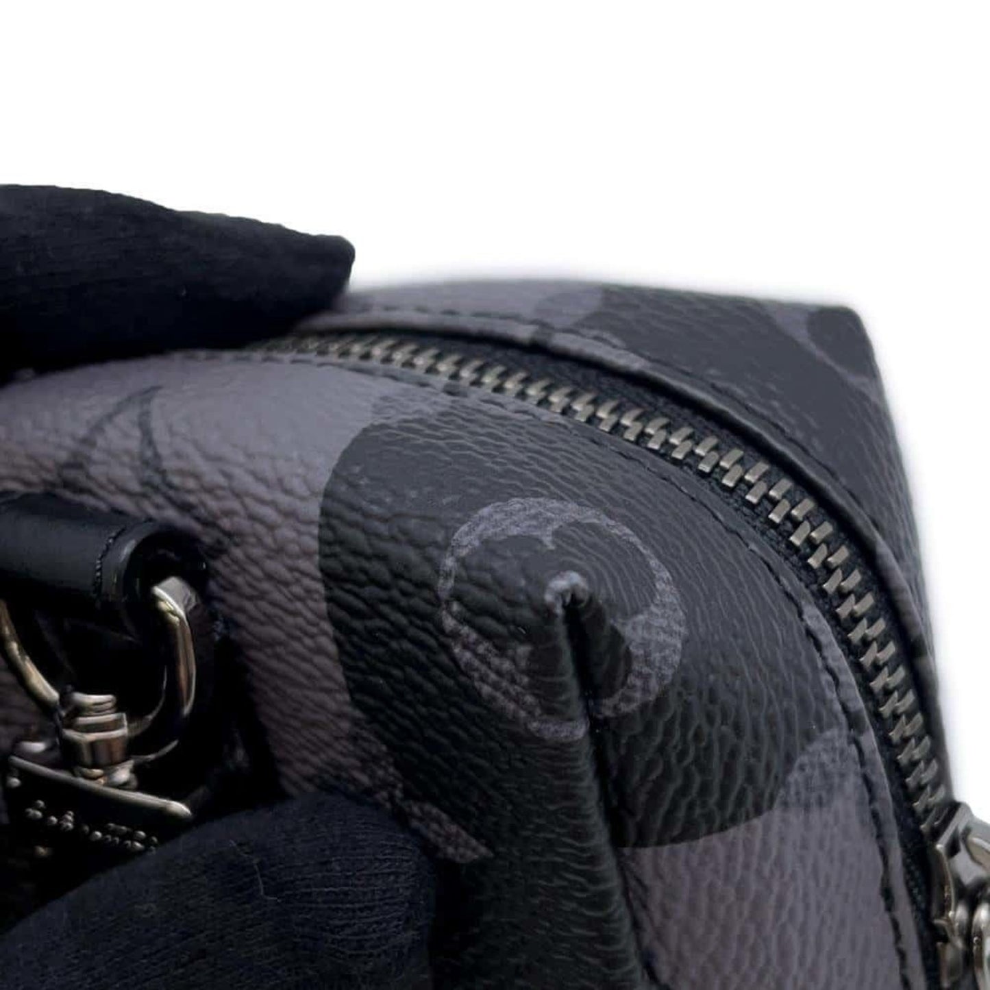 Louis Vuitton Pochette Clés, Black, Canvas, wallet