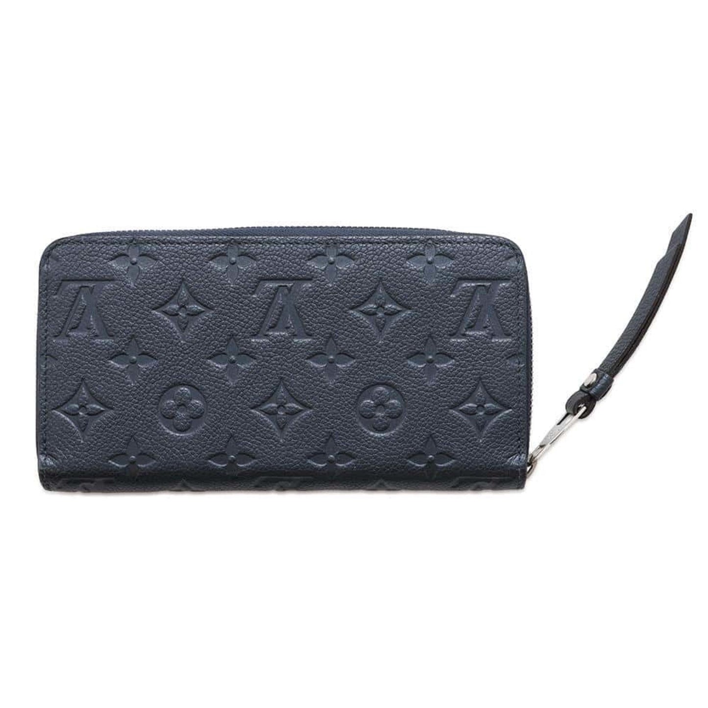 Louis Vuitton Zippy wallet, Navy, Leather, wallet