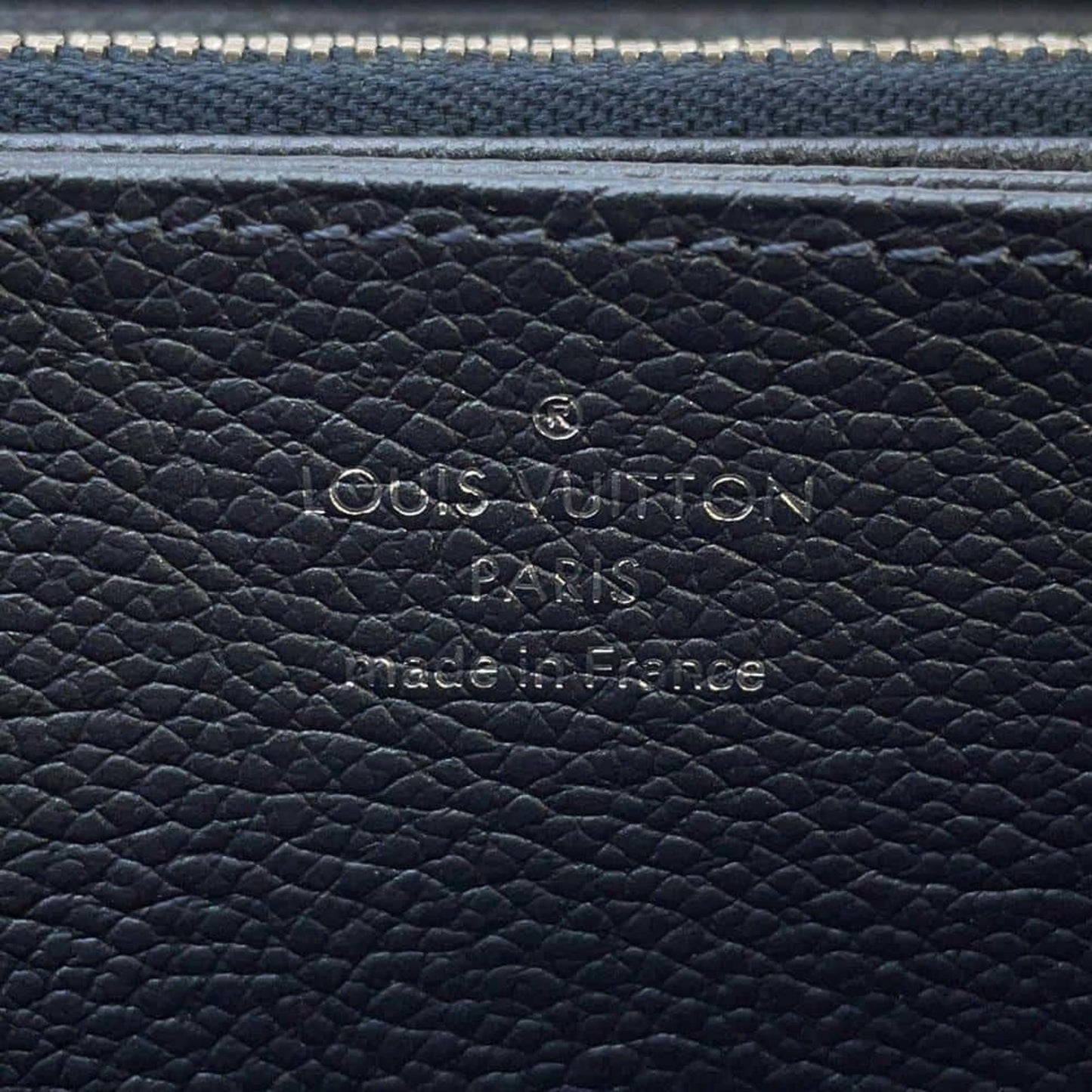 Louis Vuitton Zippy wallet, Navy, Leather, wallet