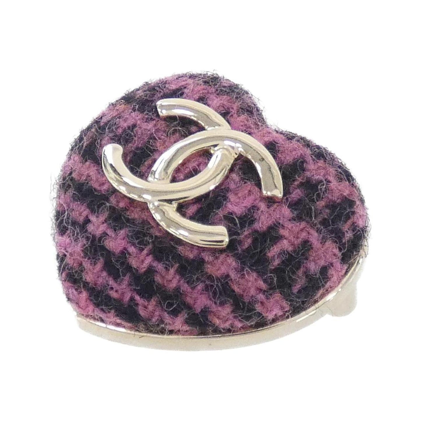 Chanel Coco Mark, Purple, Wool, brooch