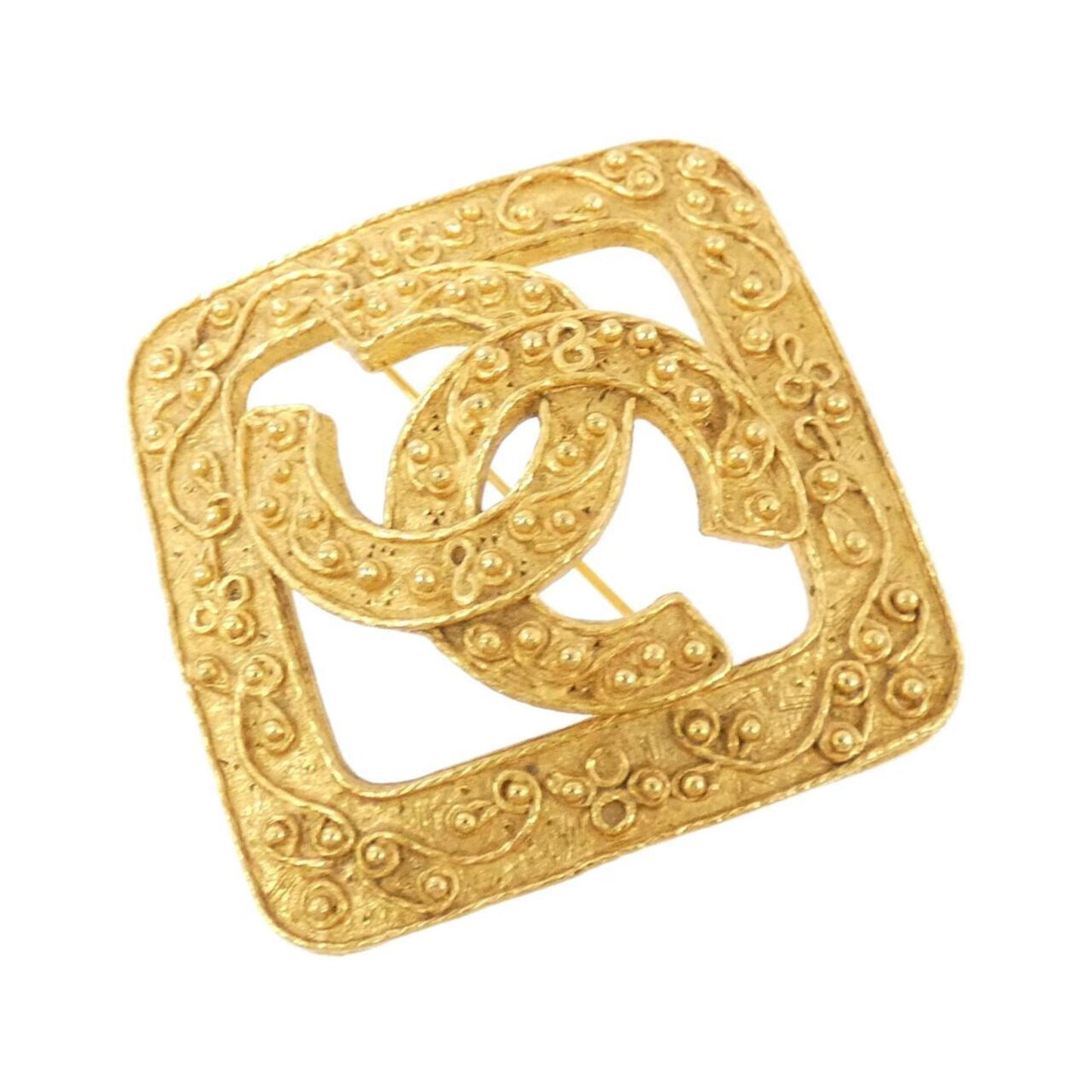 Chanel Coco Mark, Gold, Gold Plated, brooch