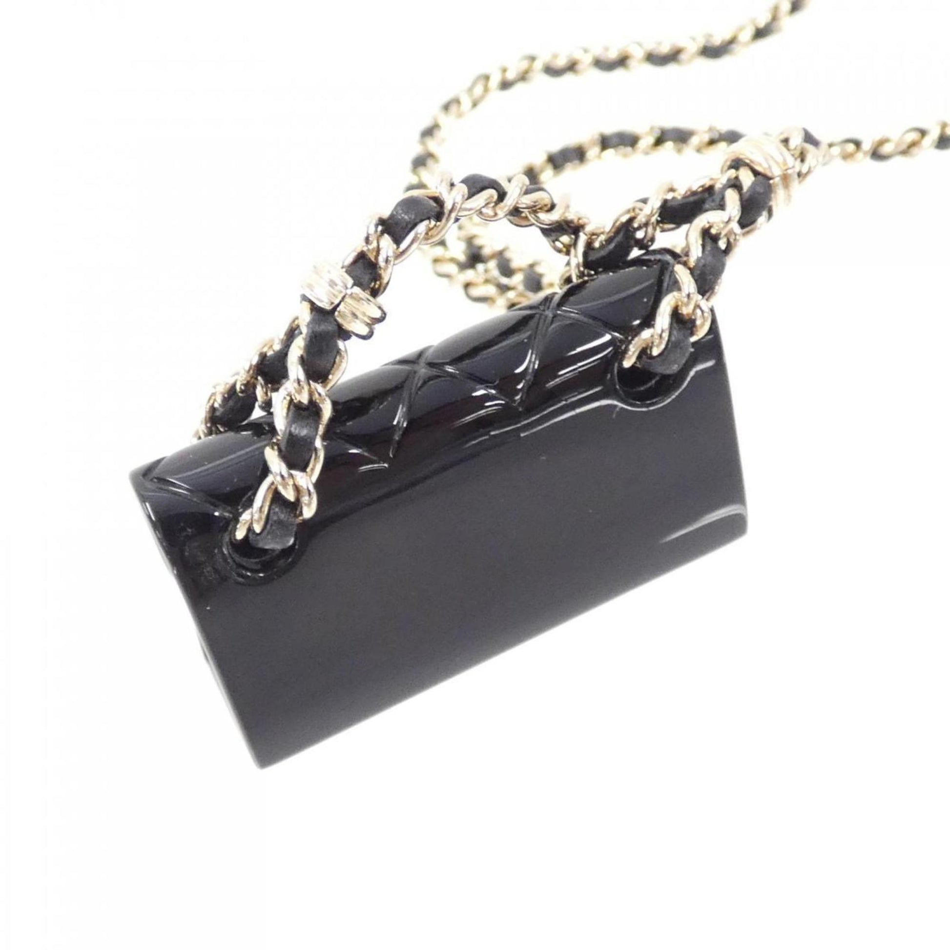 Chanel, Black, Leather, necklace