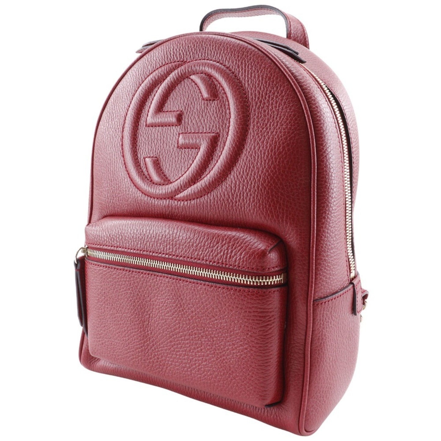 Gucci Soho, Red, Leather, backpack