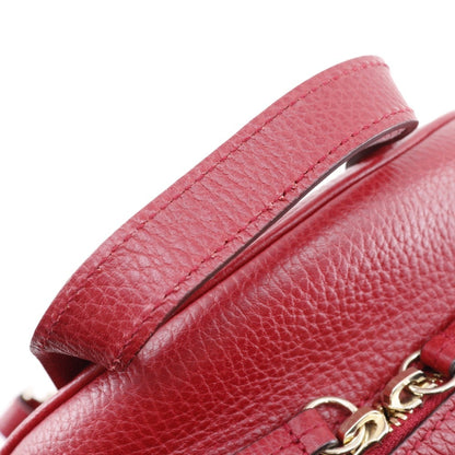 Gucci Soho, Red, Leather, backpack