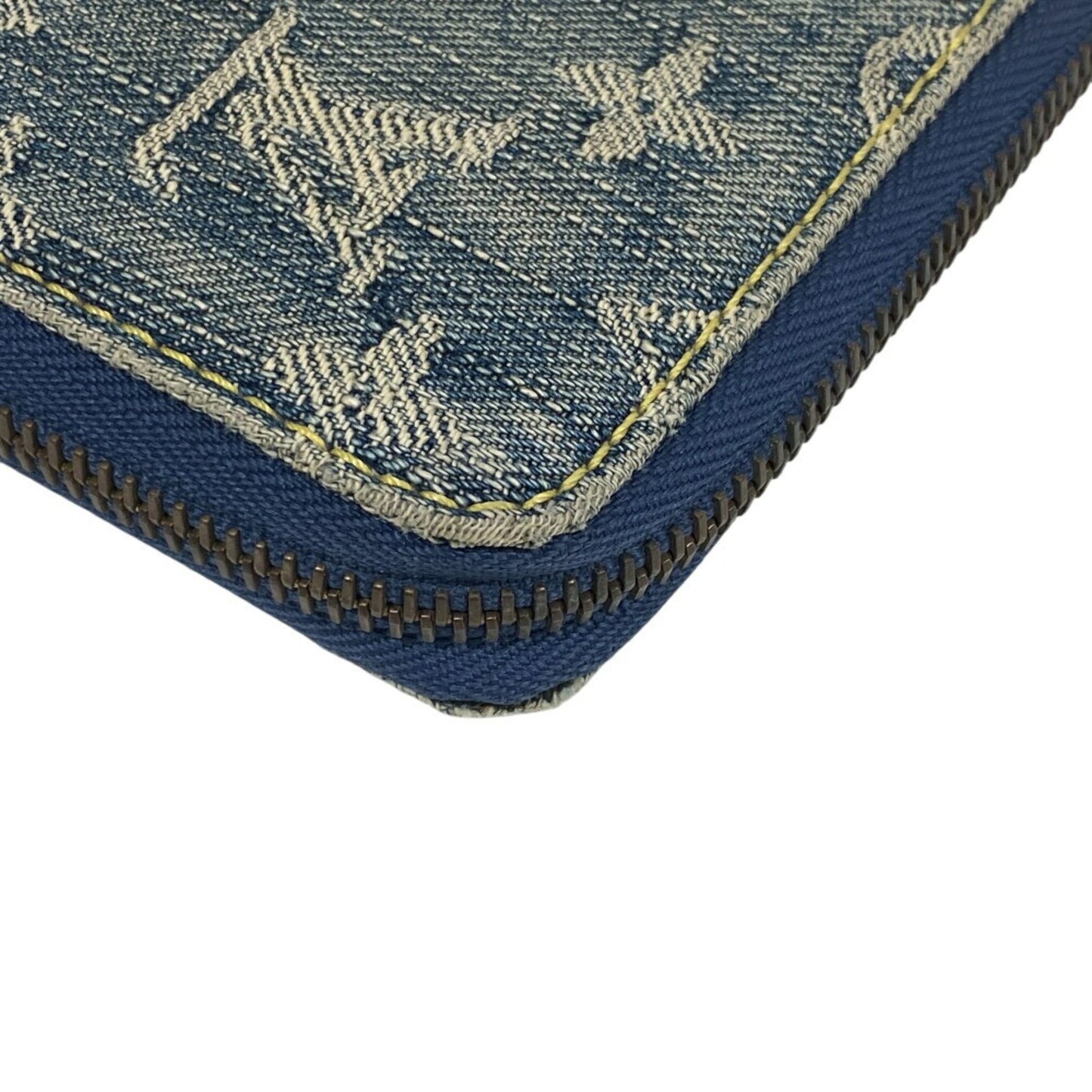 Louis Vuitton Zippy wallet, Blue, Denim - Jeans, wallet