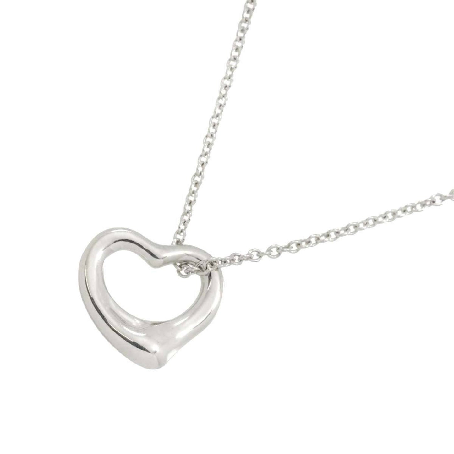 Tiffany & Co Open Heart, Silver, Platinum, necklace