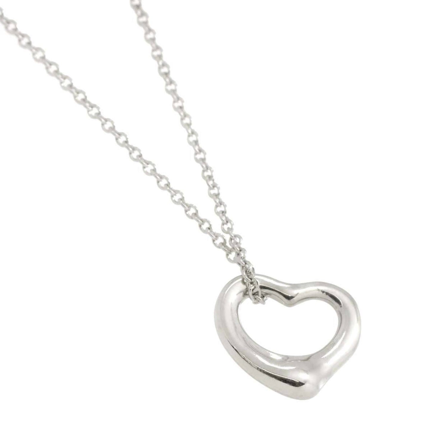 Tiffany & Co Open Heart, Silver, Platinum, necklace