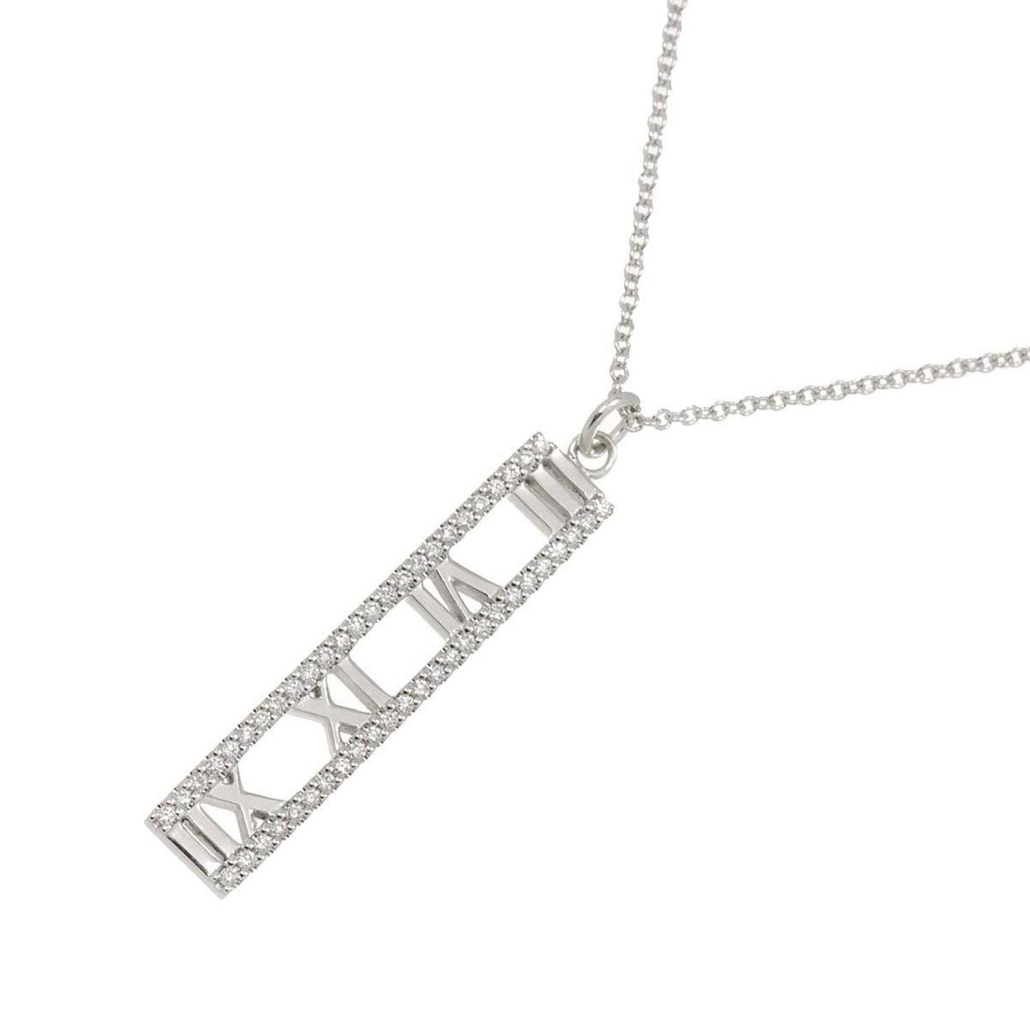 Tiffany & Co Atlas, Silver, White Gold, necklace