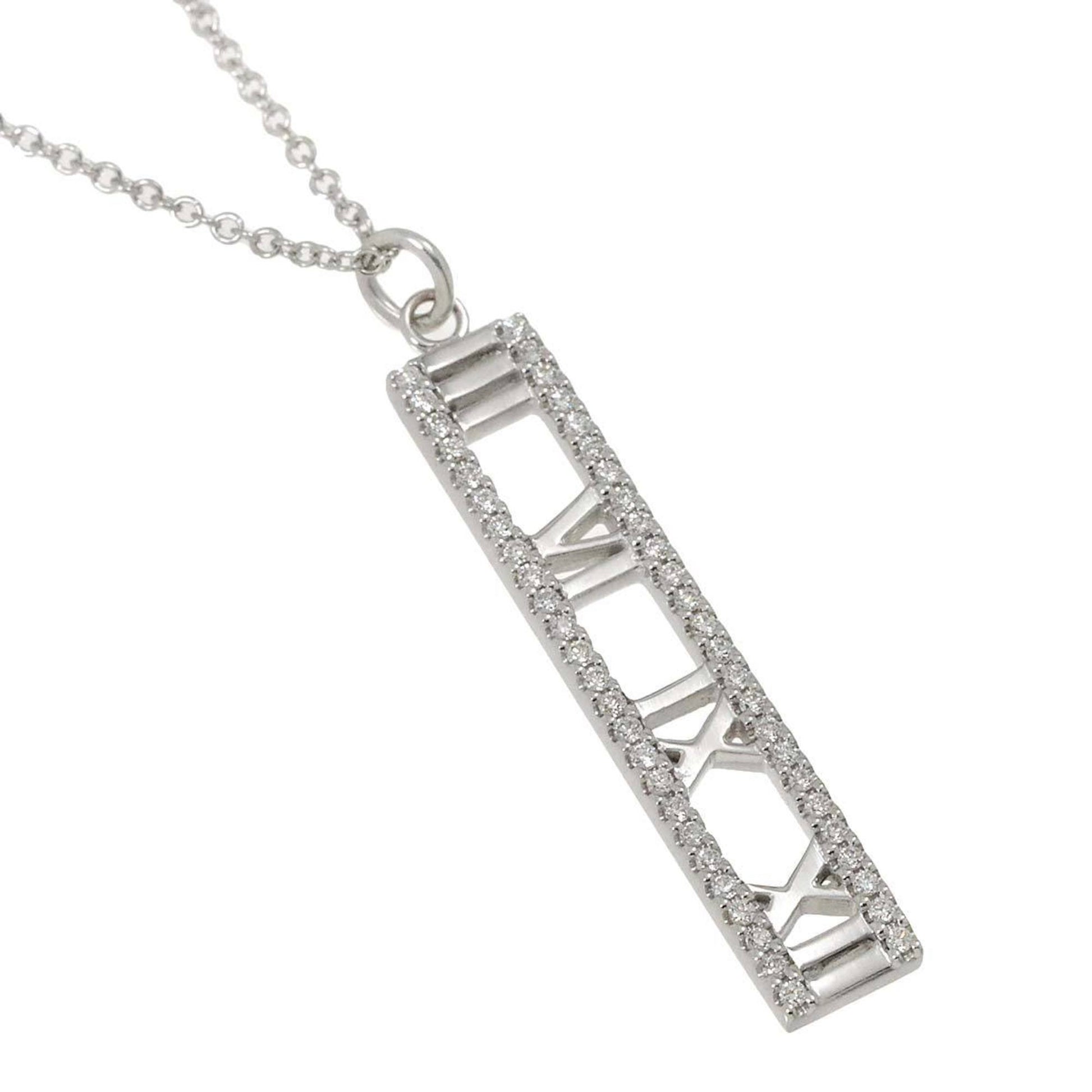 Tiffany & Co Atlas, Silver, White Gold, necklace