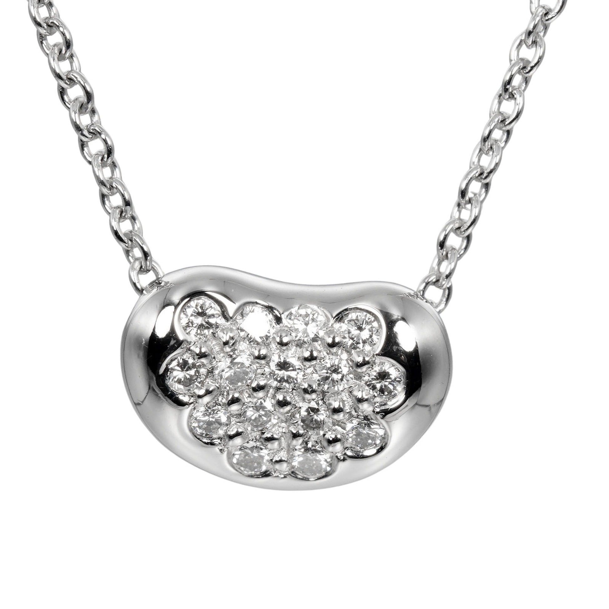 Tiffany & Co Beans, Silver, Platinum, necklace