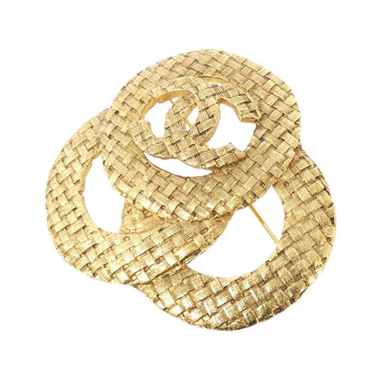 Chanel Broche, Gold, Gold Plated, brooch