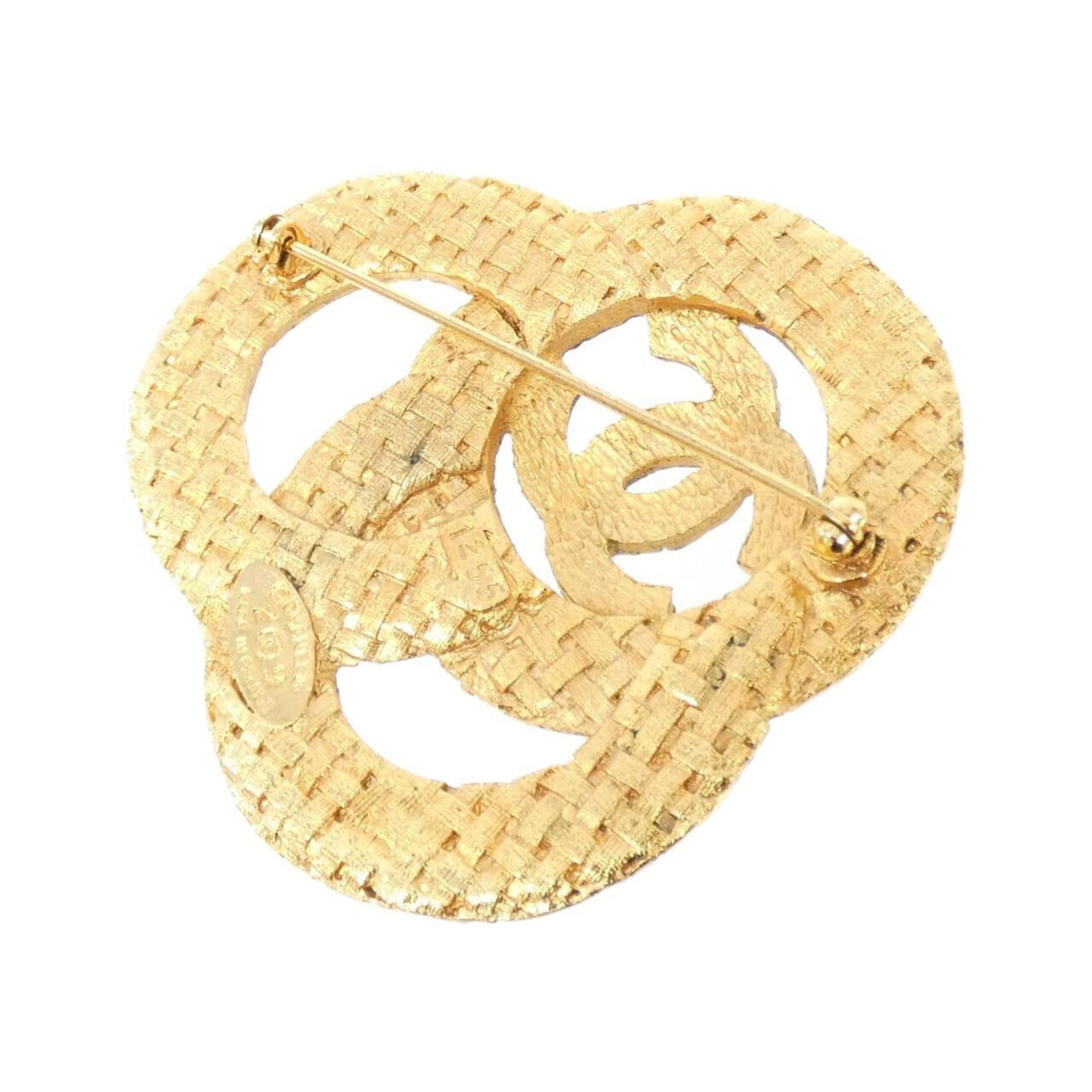 Chanel Broche, Gold, Gold Plated, brooch