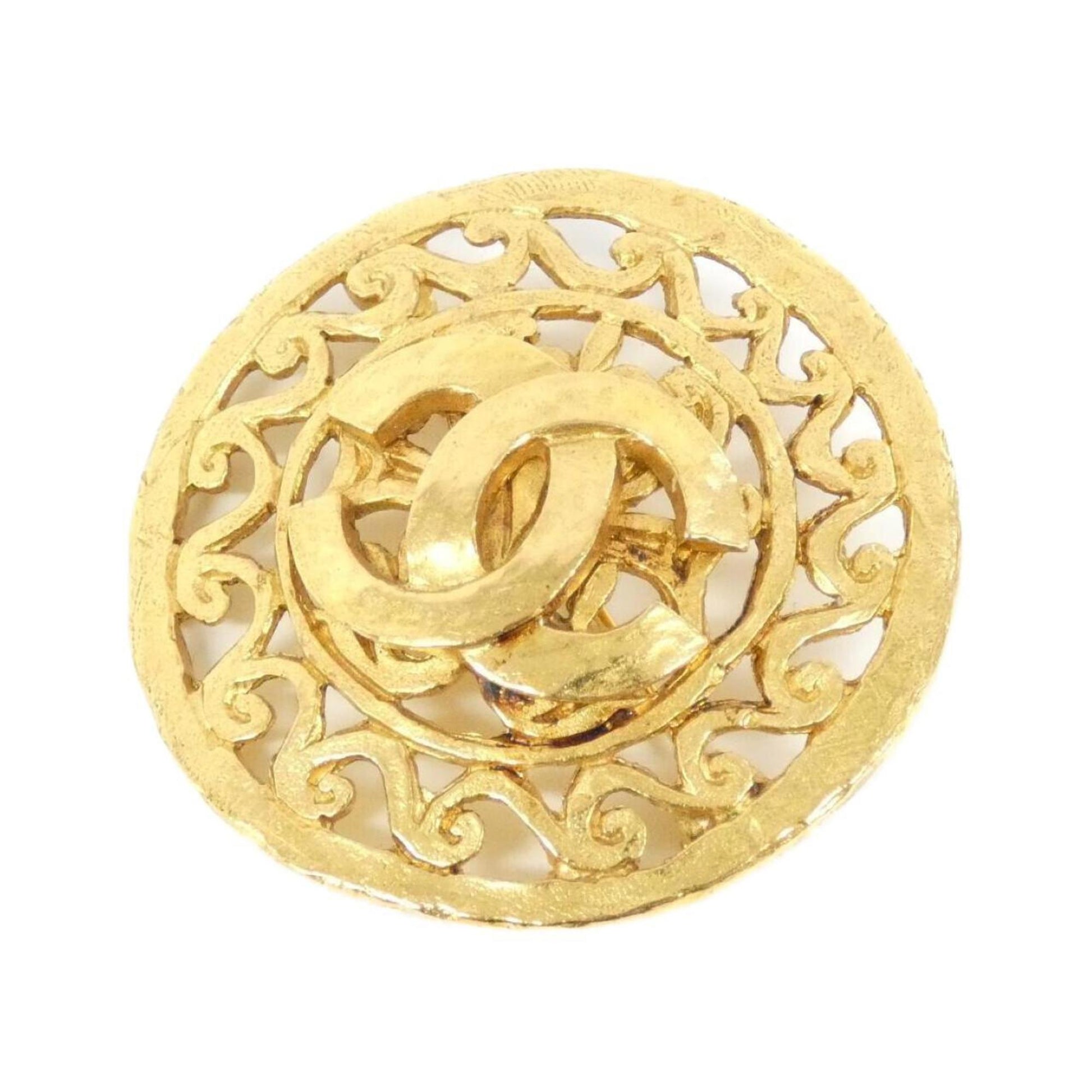 Chanel Broche, Gold, Gold Plated, brooch