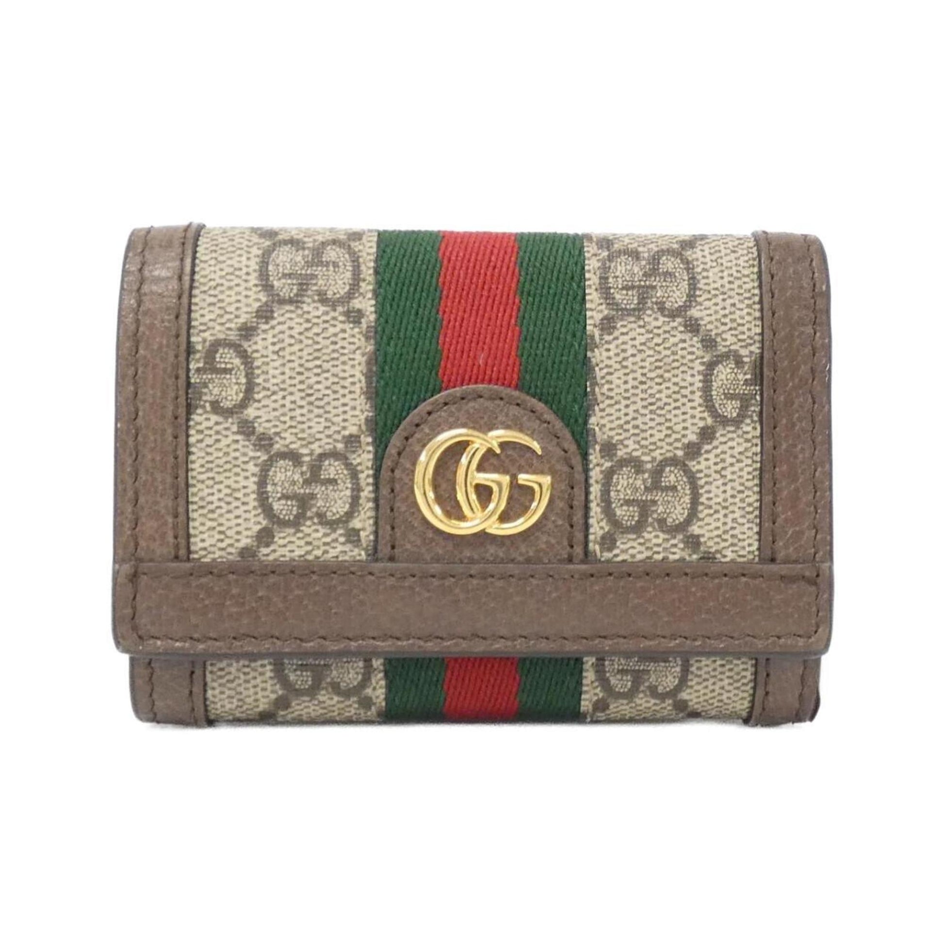 Gucci Ophidia, Brown, Canvas, wallet