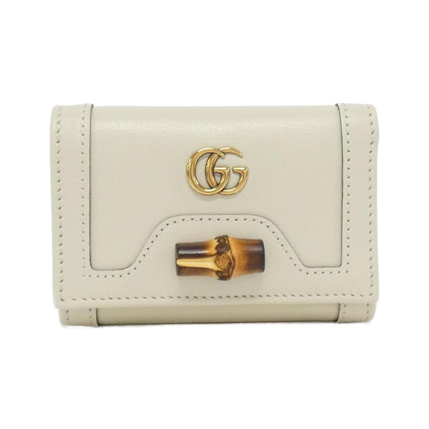 Gucci Bamboo, Beige, Leather, wallet