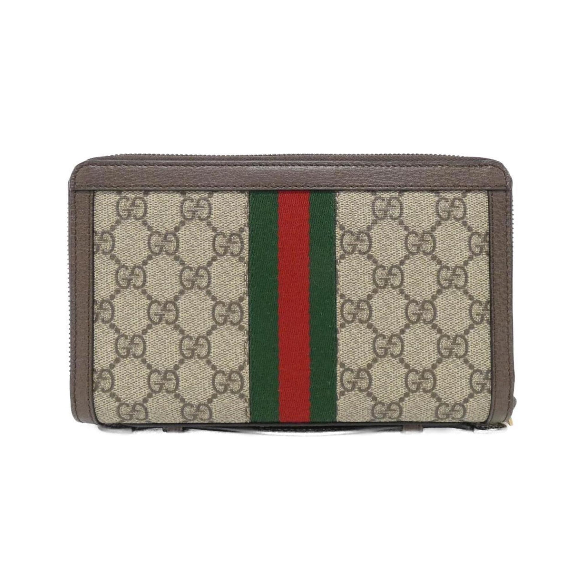 Gucci Ophidia, Beige, Canvas, wallet