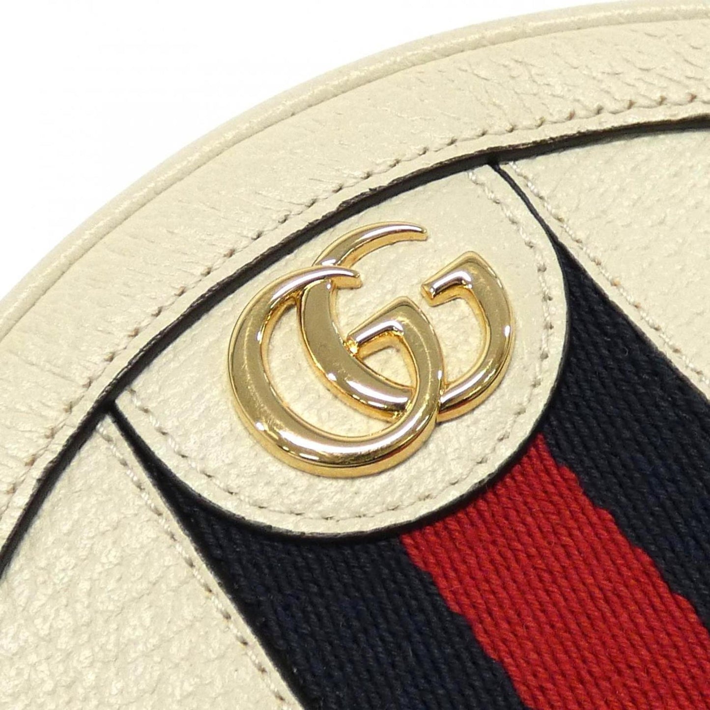 Gucci Ophidia, White, Leather, clutch