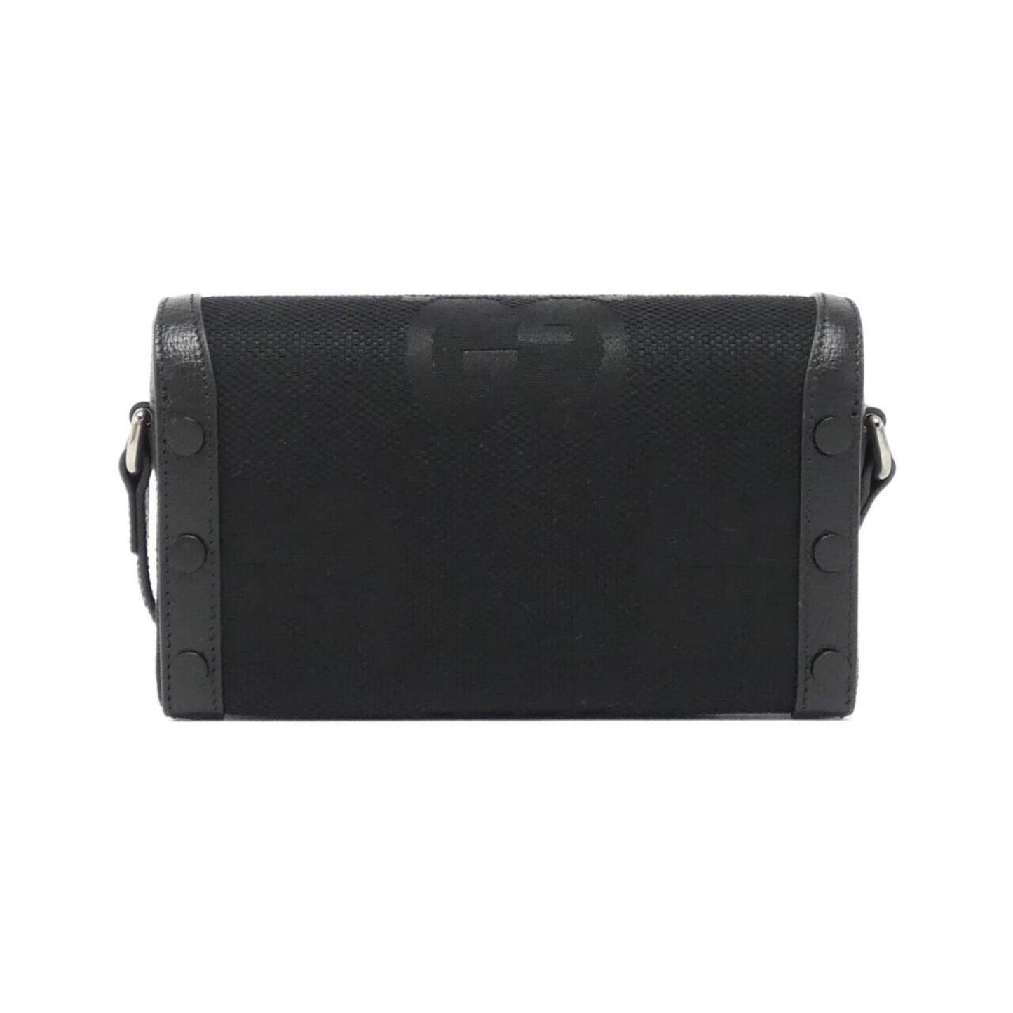 Gucci Horsebit, Black, Canvas, shoulder