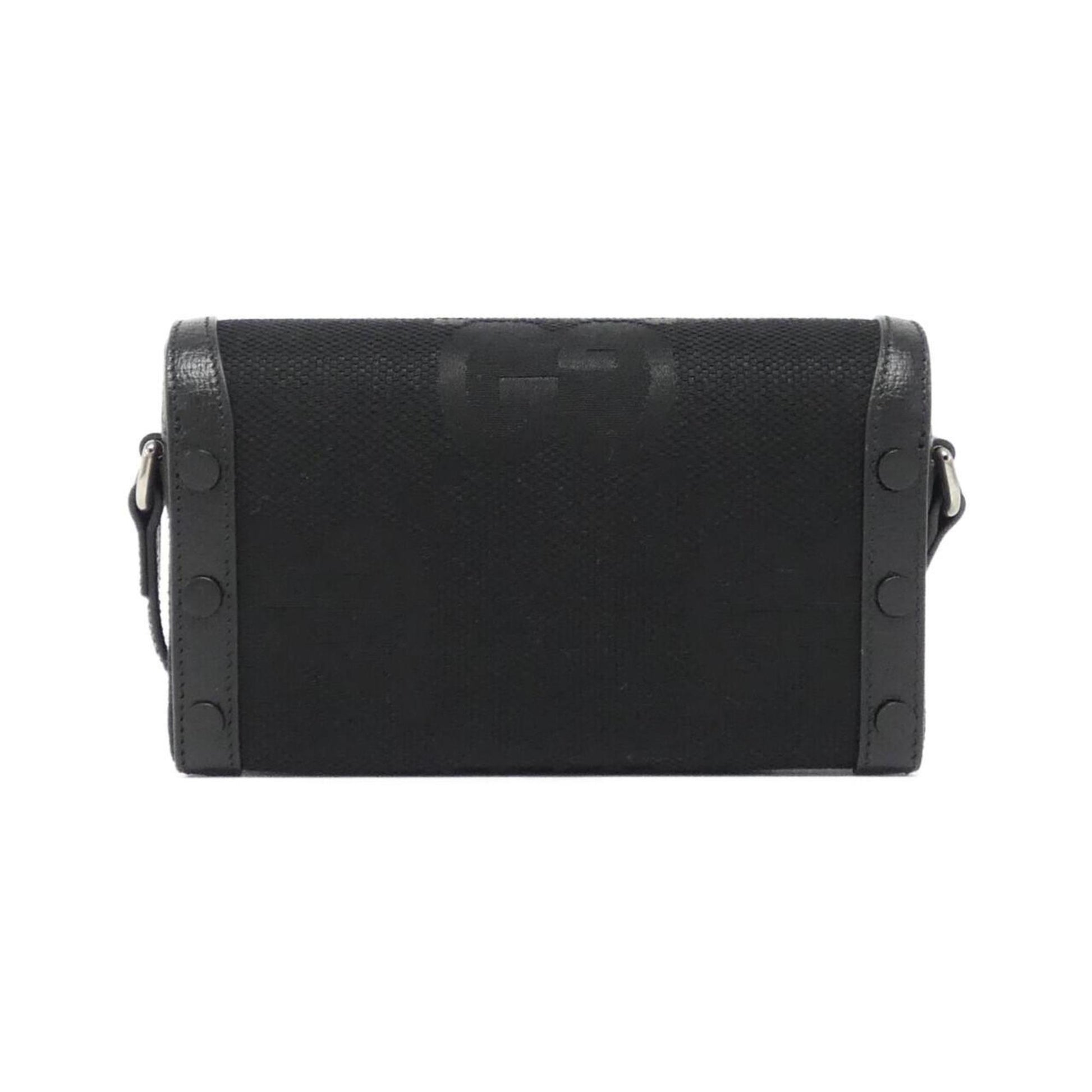 Gucci Horsebit, Black, Canvas, shoulder