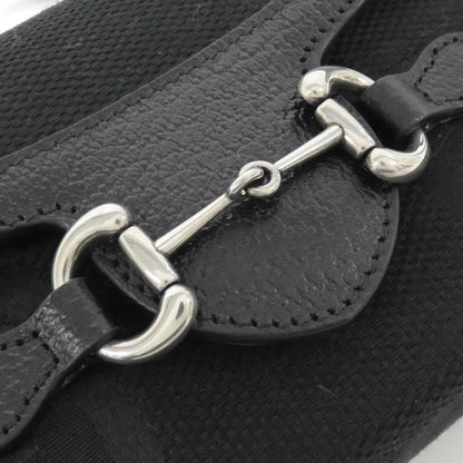 Gucci Horsebit, Black, Canvas, shoulder