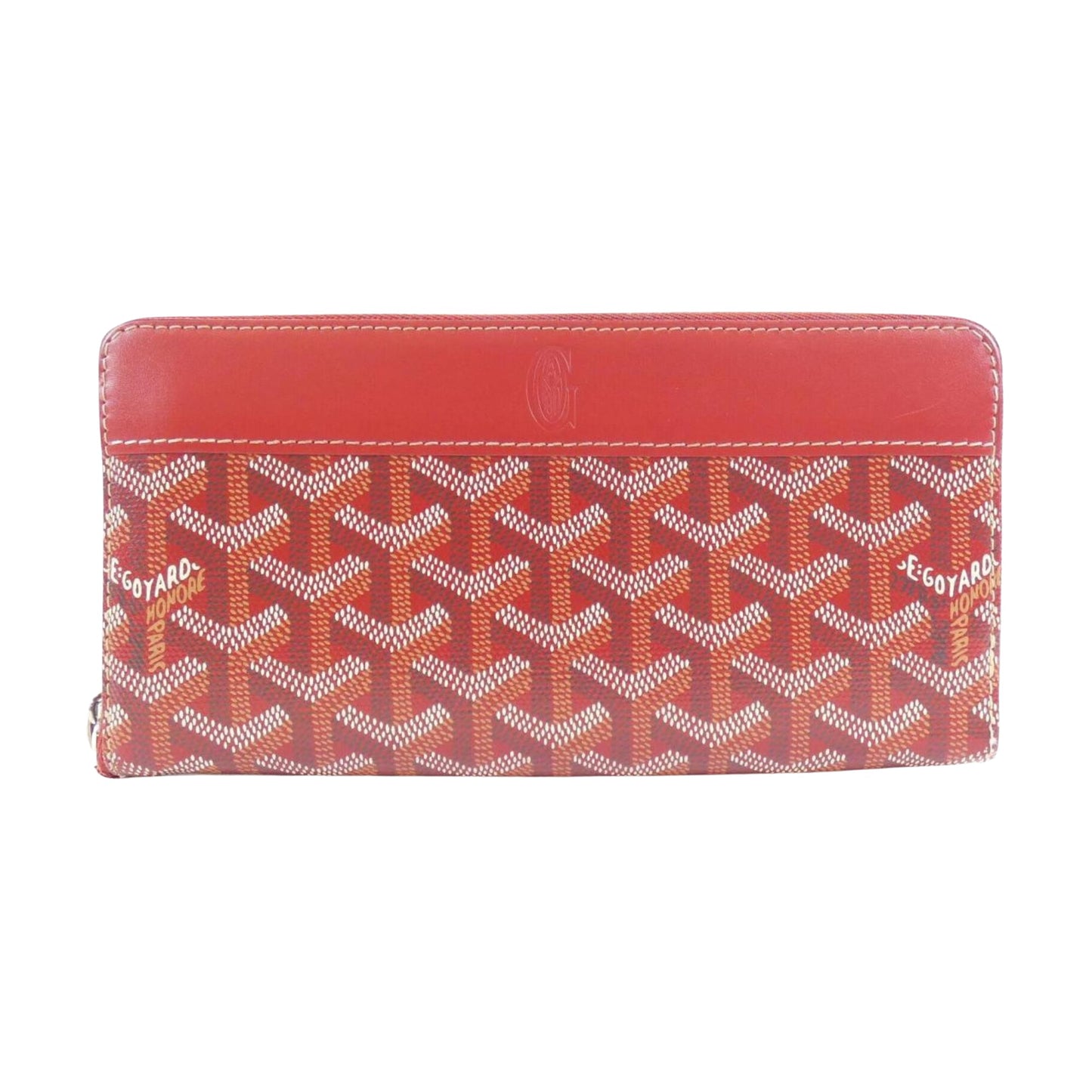 Goyard Matignon, Red, Canvas, wallet