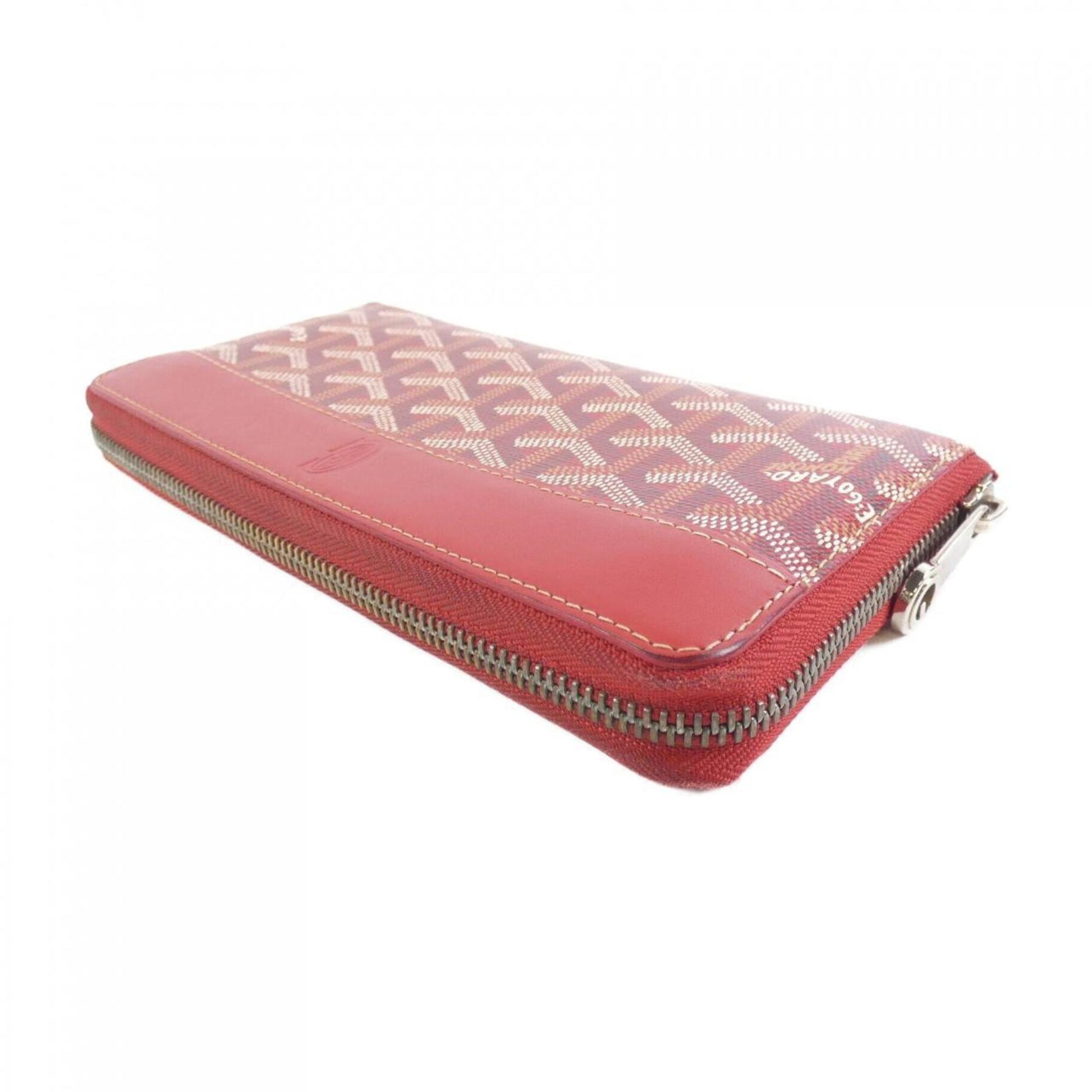 Goyard Matignon, Red, Canvas, wallet