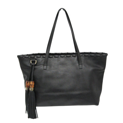 Gucci, Black, Leather, tote