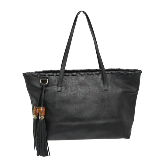 Gucci, Black, Leather, tote
