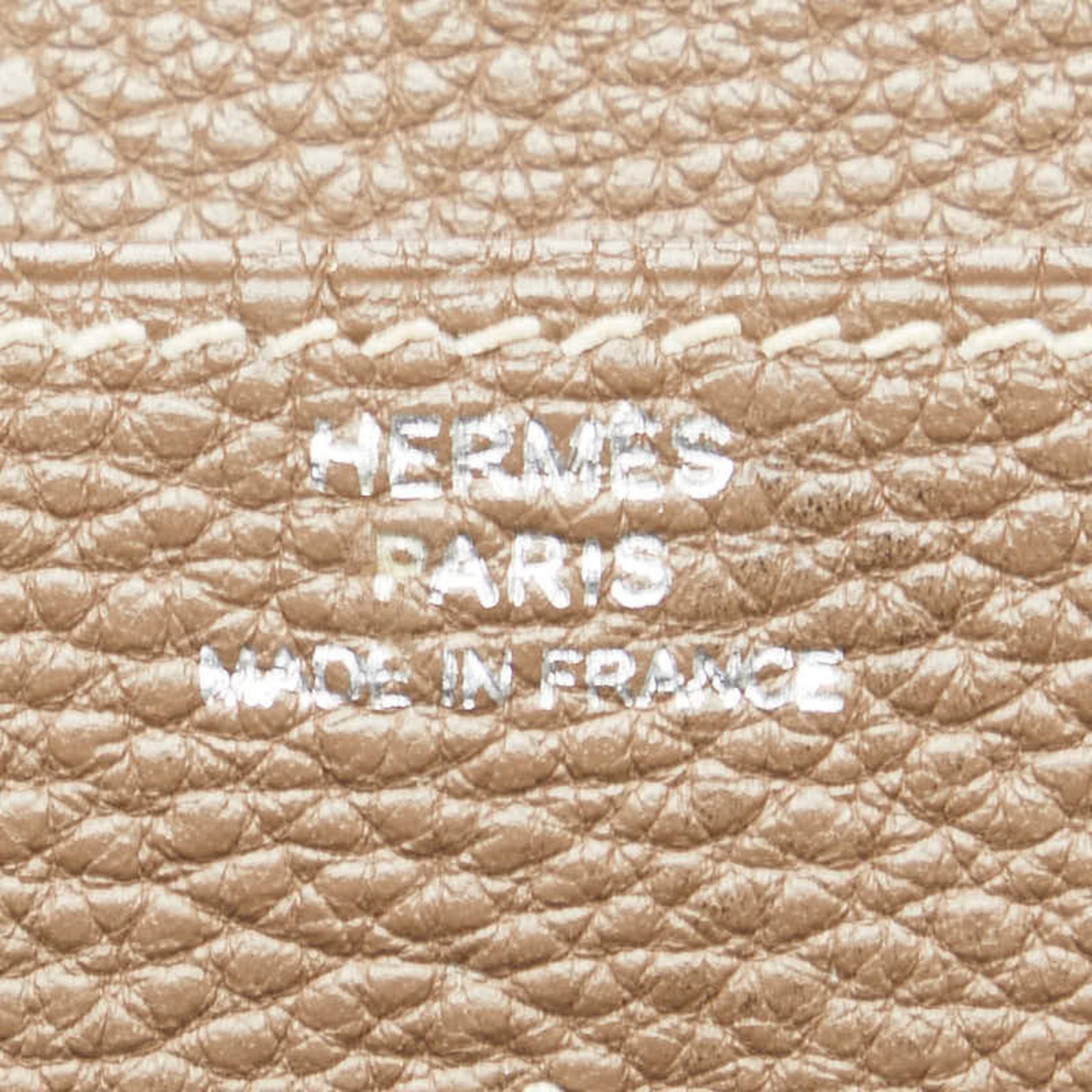 Hermès Dogon, Beige, Leather, wallet