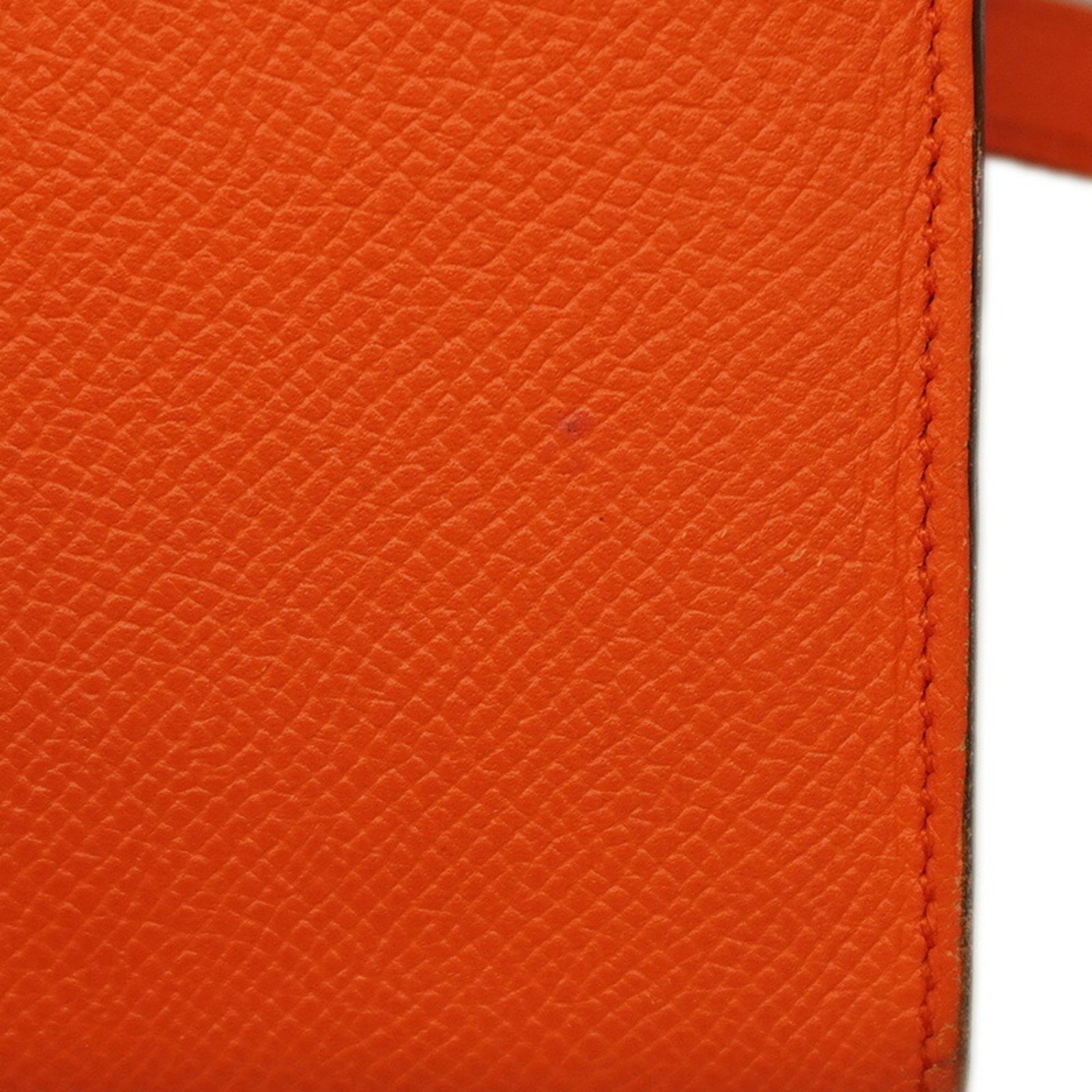 Hermès Kelly To Go, Orange, Leather, wallet