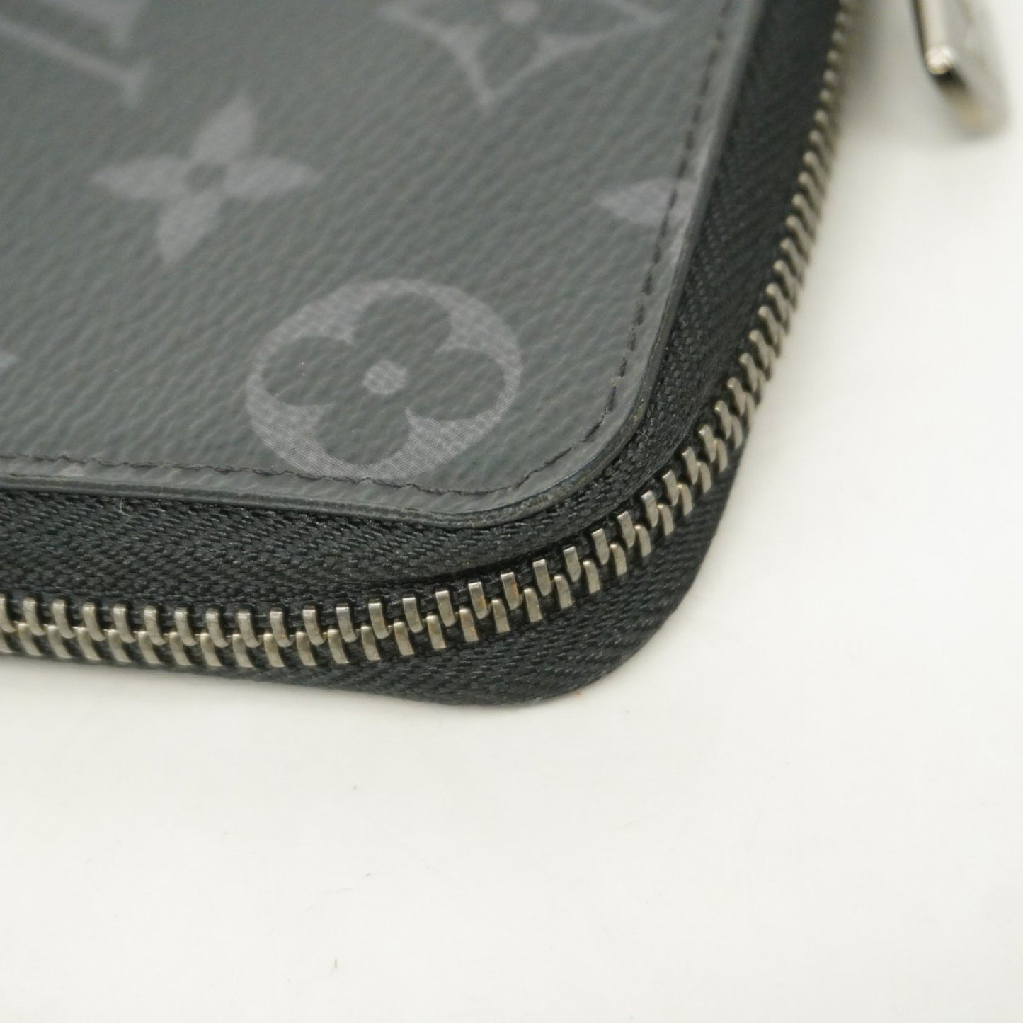 Louis Vuitton Zippy Wallet Vertical, Black, Canvas, wallet