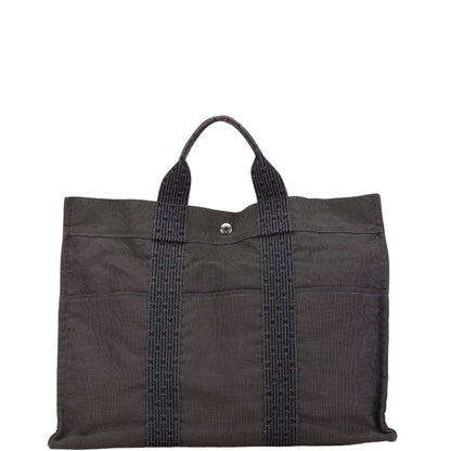Hermès Herline, Grey, Canvas, tote