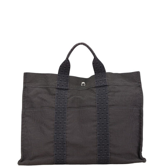 Hermès Herline, Grey, Canvas, tote