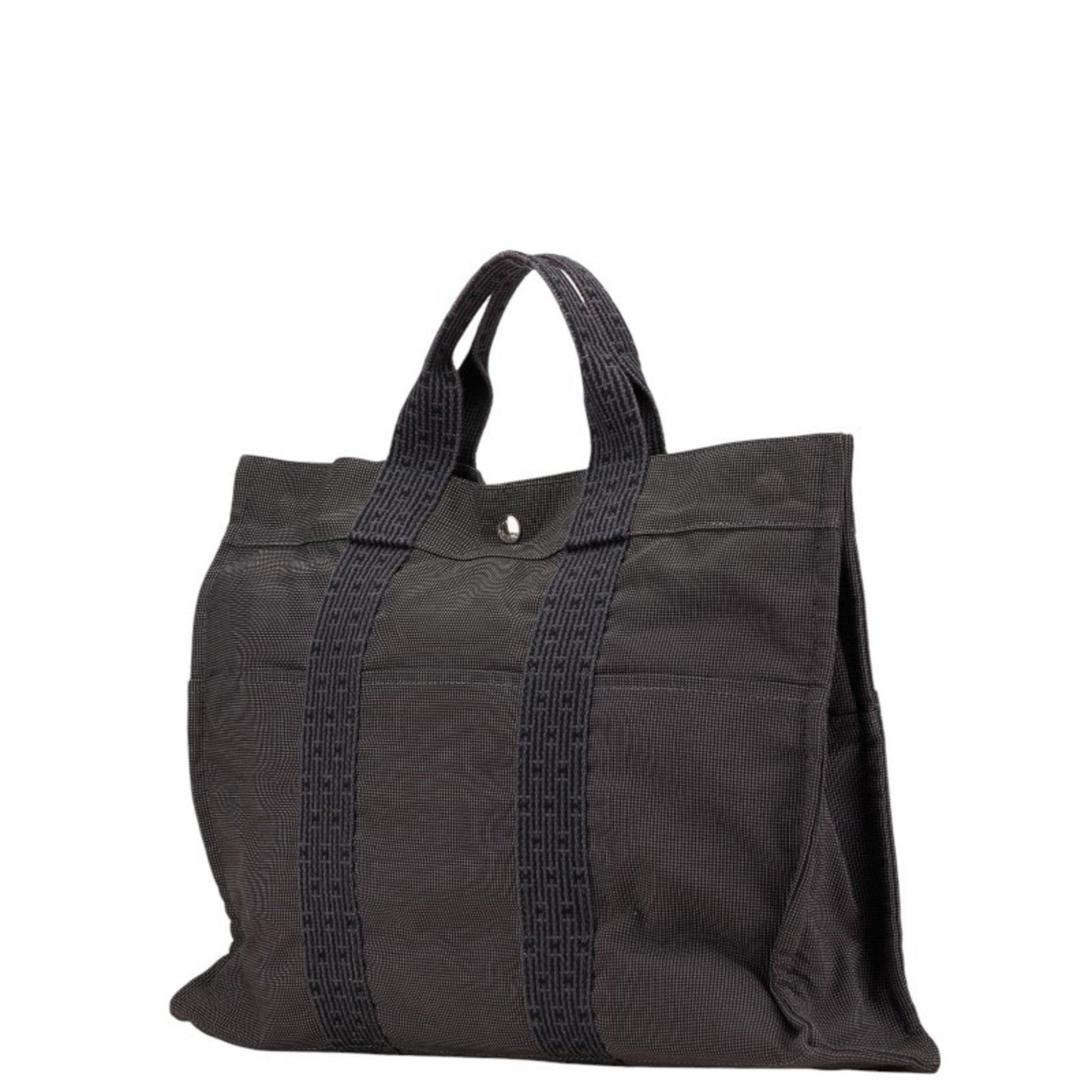 Hermès Herline, Grey, Canvas, tote