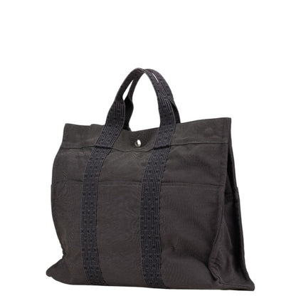 Hermès Herline, Grey, Canvas, tote