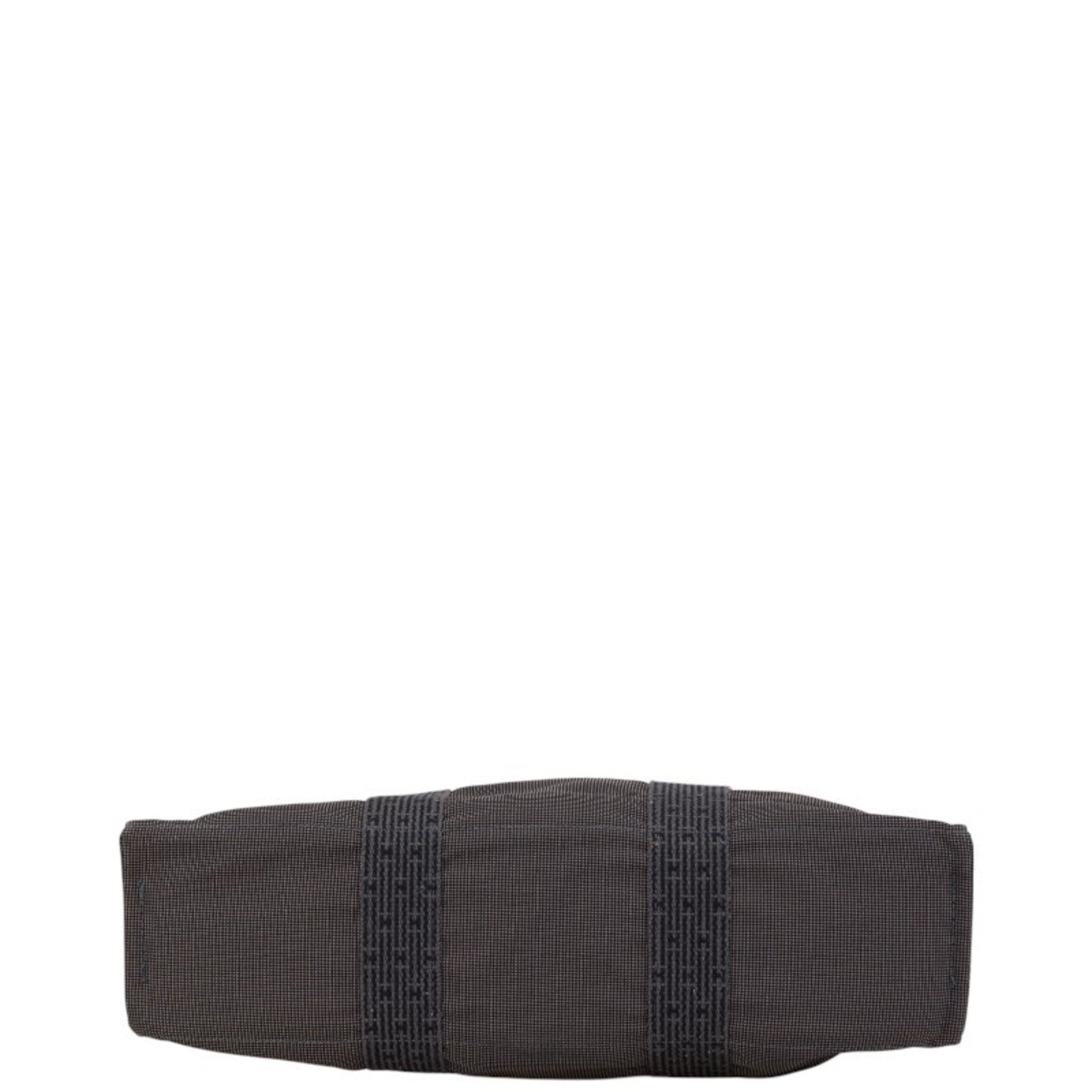 Hermès Herline, Grey, Canvas, tote