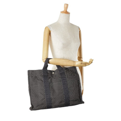 Hermès Herline, Grey, Canvas, tote