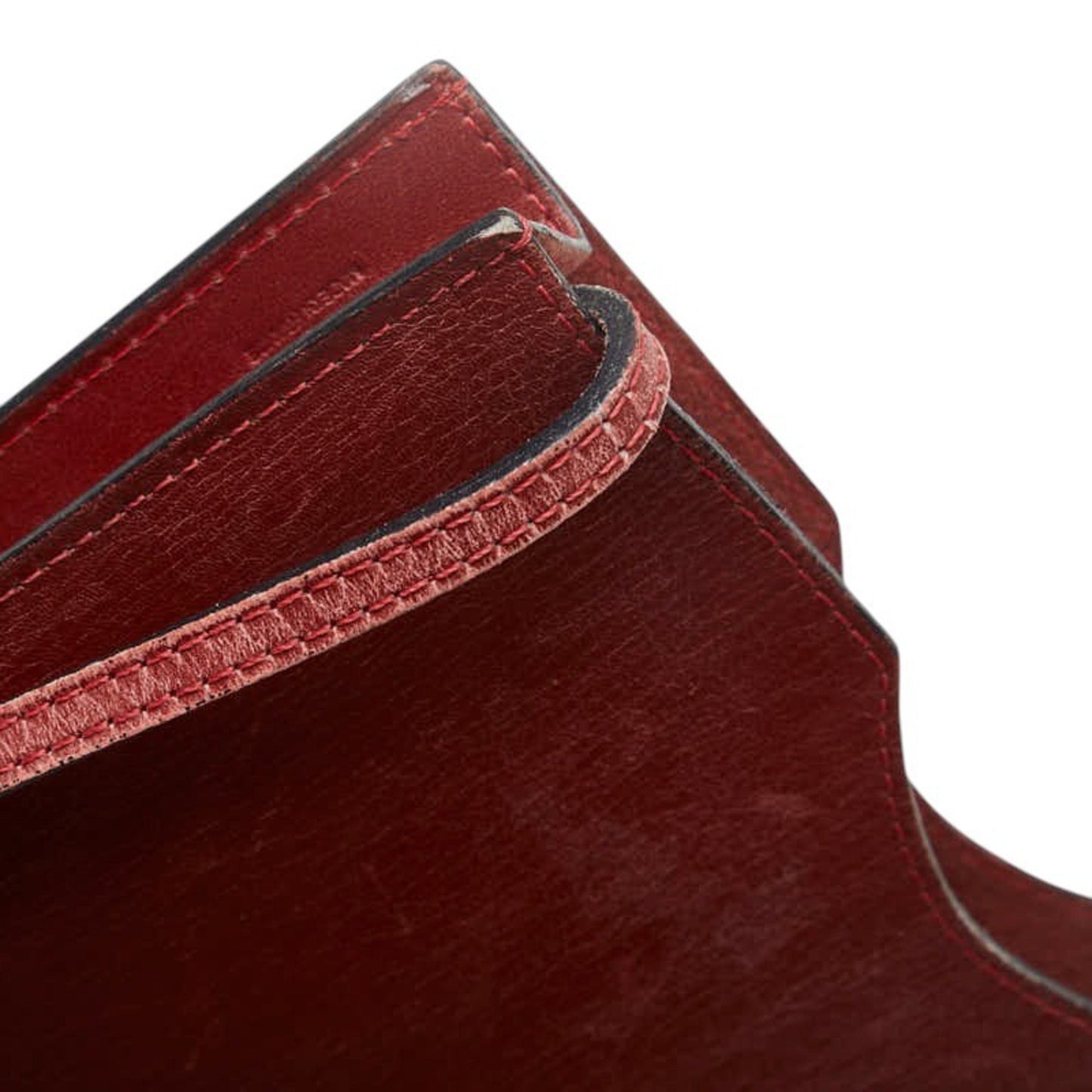 Hermès Onimetou, Burgundy, Leather, shoulder