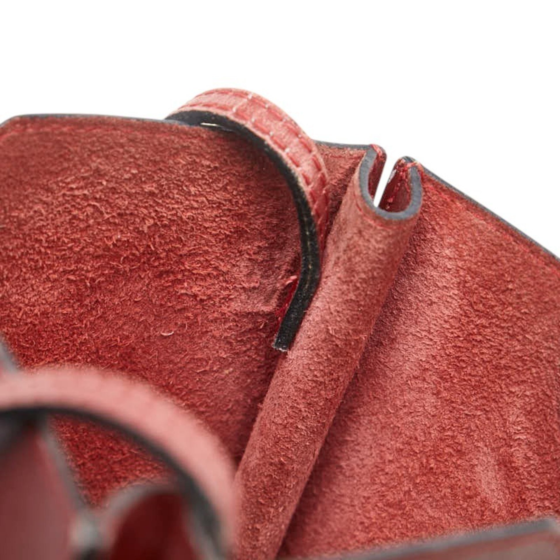 Hermès Onimetou, Burgundy, Leather, shoulder