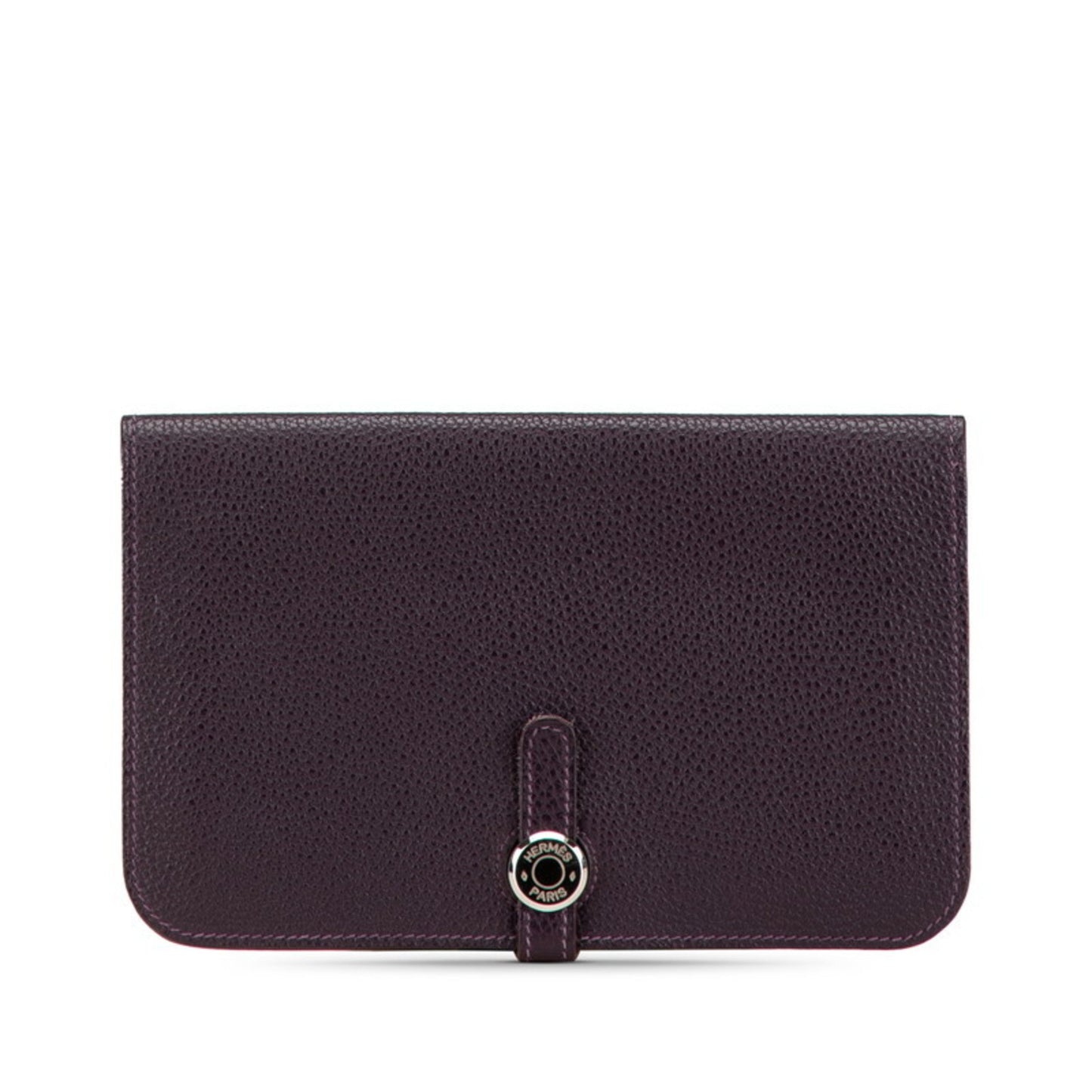 Hermès dOGON gm, Purple, Leather, wallet